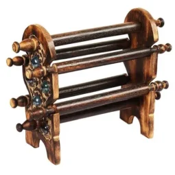 AdWorld Global Wooden Foldable Handcrafted Bangle Stand for Women