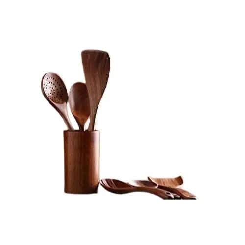 Handcrafted Wooden Spoons Set of 4 Frying Kitchen Utensils 5 Wooden spoons set of 4