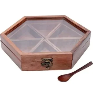 Wooden Spice Box With Drawers