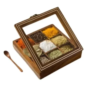 Wooden Spice Box